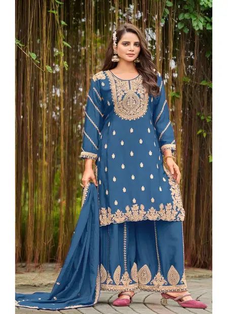 4406 A To C Khas Chinon Silk Pakistani Readymade Suits Suppliers In India